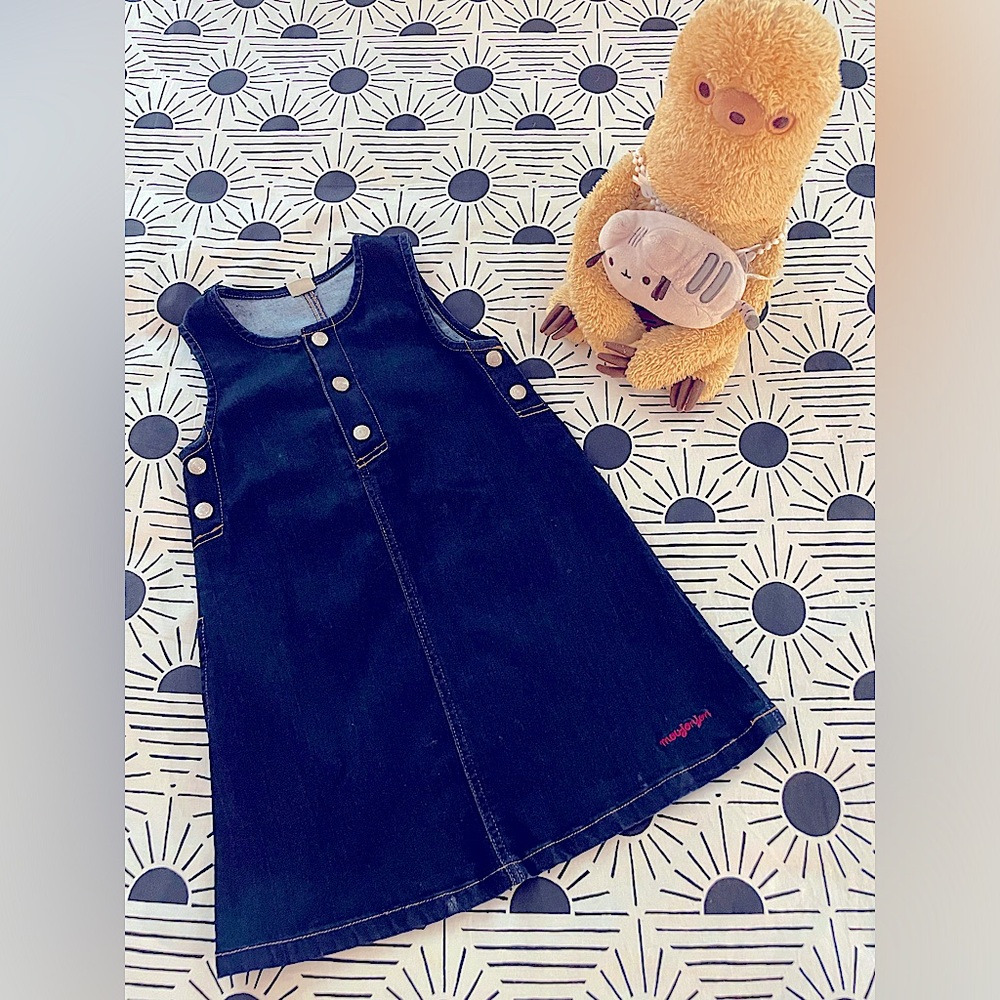 Adorable Girl’s Indigo Denim A-line Minidress (Sz 5/6)